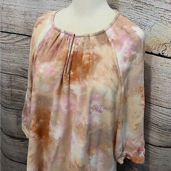 Maurice’s Plus tie dye peasant top size 1X - Picture 6 of 11